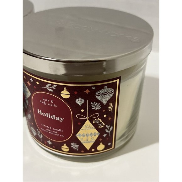 NEW Bath & Body Works HOLIDAY Scented Candle 3 Wick 14.5 oz Large Christmas - Picture 10 of 10